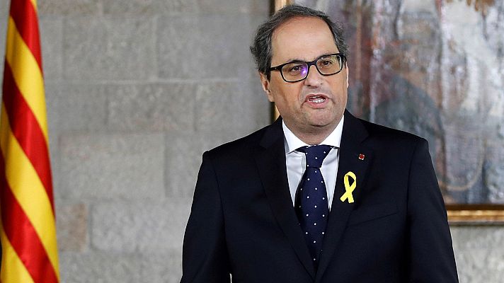 Telediario 1 - Los presos Turull y Rull y los fugados Puig y Comín figuran en el Ejecutivo de Torra