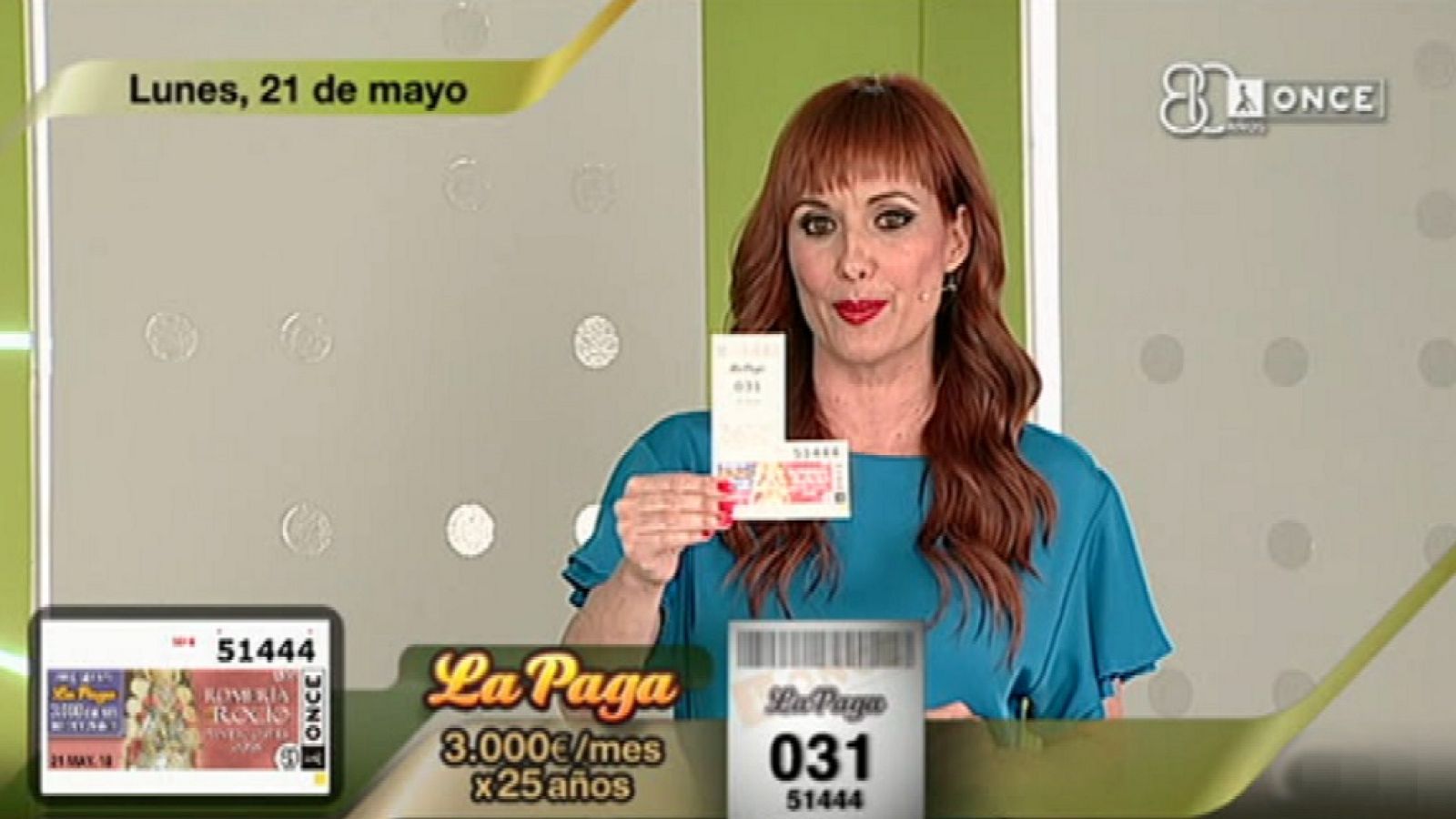 Sorteo ONCE - 21/05/18 - ver ahora