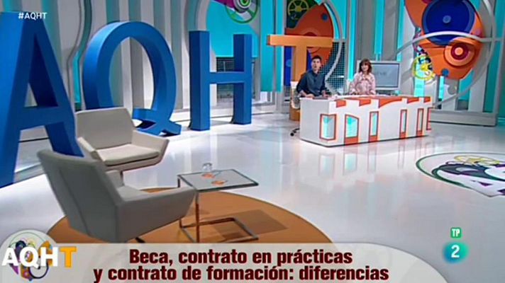 Aquí hay trabajo - Beca, Contrato de Formación y Contrato en Prácticas