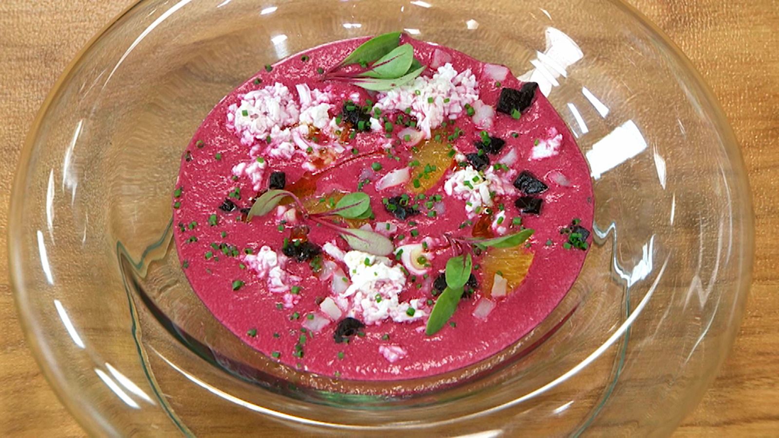 Torres en la cocina - Salmorejo de remolacha