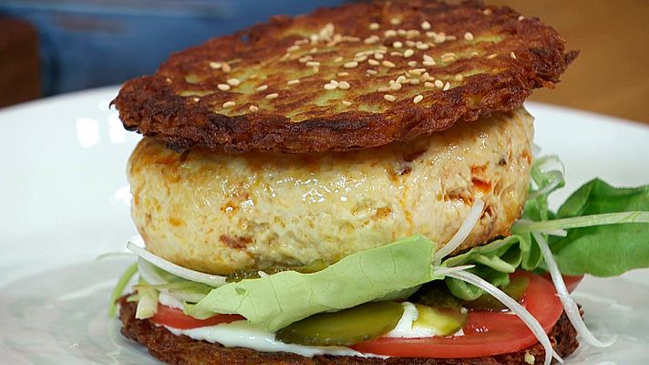 RTVE Cocina - Hamburguesa de pollo con patatas