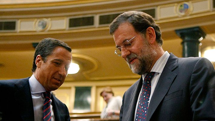 Telediario 1 - Rajoy, sobre Zaplana: "Es una de las noticias que no me hubiera gustado que se hubiera producido nunca"