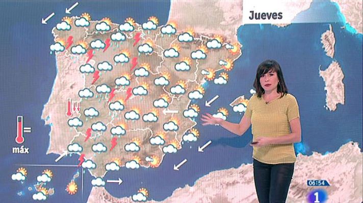 El tiempo - Este jueves habrá lluvias en Galicia, Cantabria, S. Central, Extremadura y Andalucía