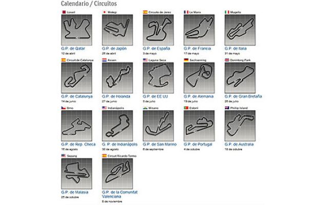  - Calendario MotoGP 2009