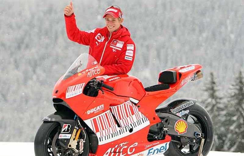 Casey Stoner pasa por ser el gran rival de Valentino Rossi por el título de MotoGP en 2009.