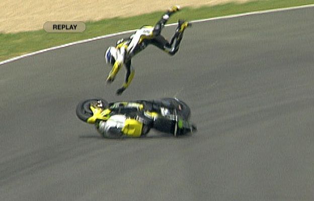  - Toseland se cae en Jerez