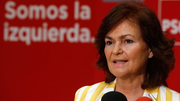 Informativo 24h - Carmen Calvo afirma que el PSOE convocaría elecciones en meses si gana la moción de censura