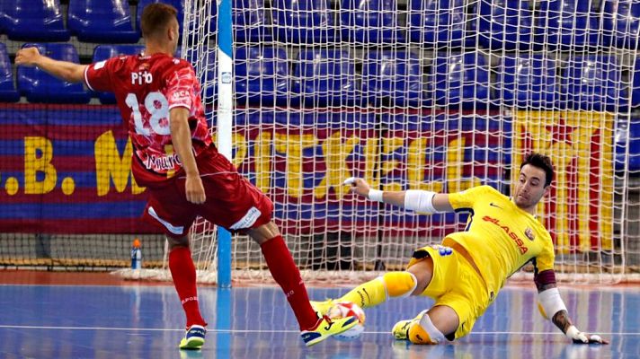  - Un doblete de Ferrao da el primer punto al Barça sobre ElPozo