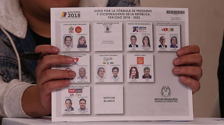 Telediario 1 - Elecciones en Colombia