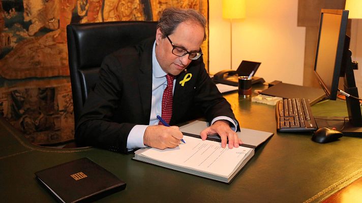  - Torra desbloquea el Govern con el cambio de sus consellers y se querellará contra Rajoy