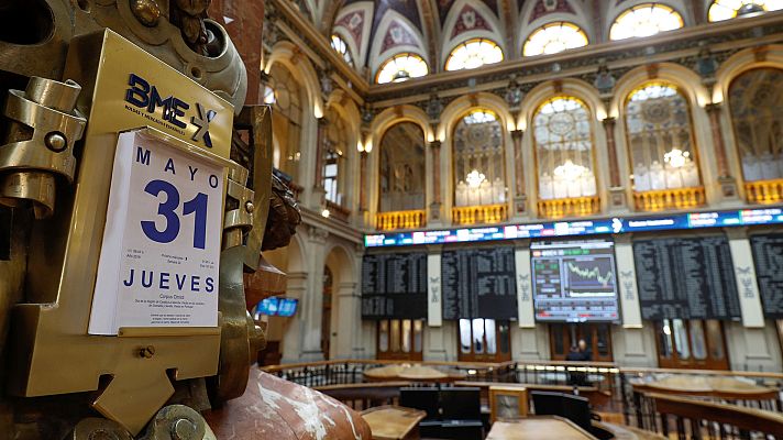 Telediario 1 - La bolsa registra en mayo el segundo peor resultado mensual del año