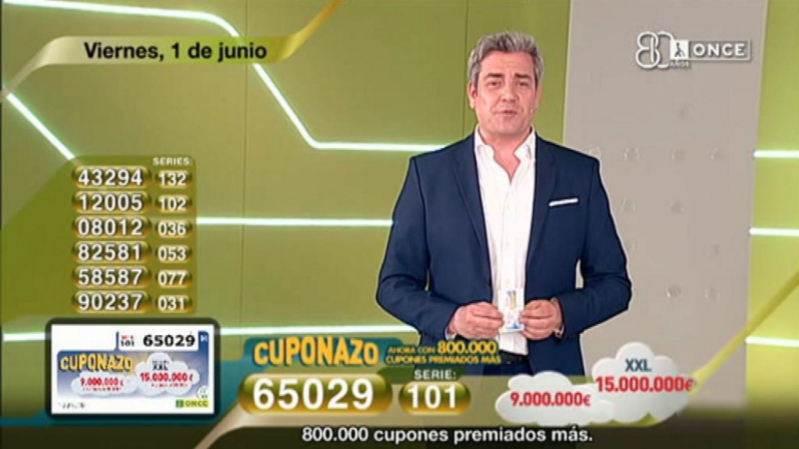 Sorteo ONCE - 01/06/18 - ver ahora