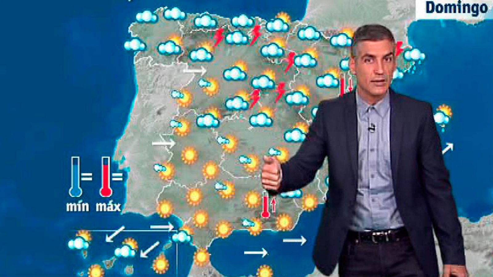 Lluvias en el norte, área mediterránea oriental y Baleares