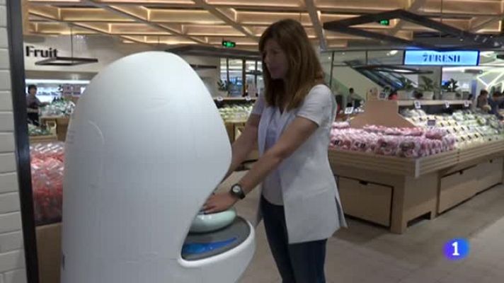 Telediario 1 - Empresas españolas de la moda viajan a China para conocer nuevas formas de venta