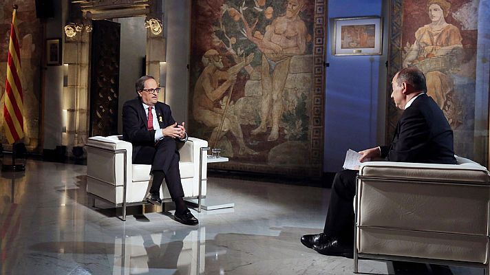 Informativo 24h - Torra preguntará a Sánchez por el "derecho de autodeterminación" de Cataluña