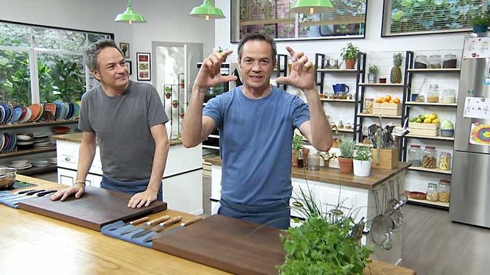 Torres en la cocina - Ensalada de berenjenas y cordero con calabaza