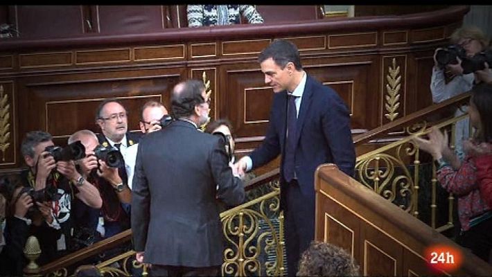 Parlamento - Moción de censura y Pedro Sánchez presidente