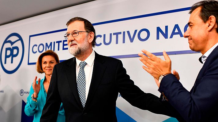 Telediario 1 - Mariano Rajoy dejará la presidencia del PP y un congreso elegirá su relevo