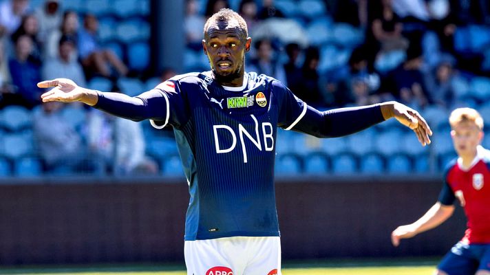 Telediario 1 - Usain Bolt debuta con derrota en el fútbol