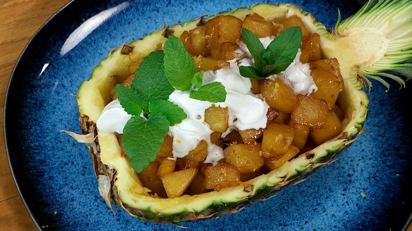 Torres en la cocina - Piña asada