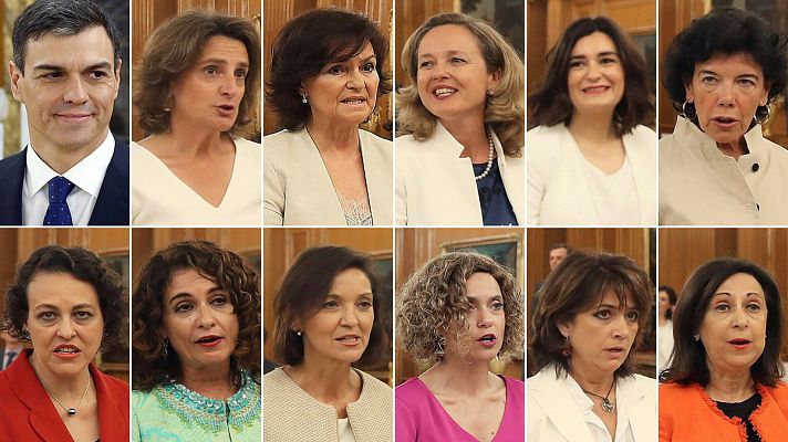 La 2 Noticias - El gobierno de Sánchez es el de mayor proporción de mujeres en el mundo