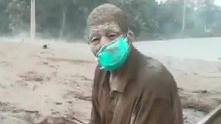 Telediario 1 - Muere Concepción Hernández, el rostro del volcán de Fuego