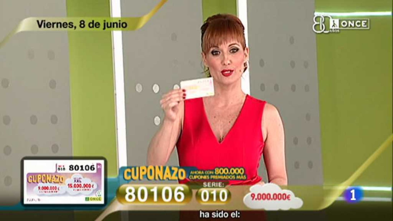 Sorteo ONCE - 08/06/18 - ver ahora