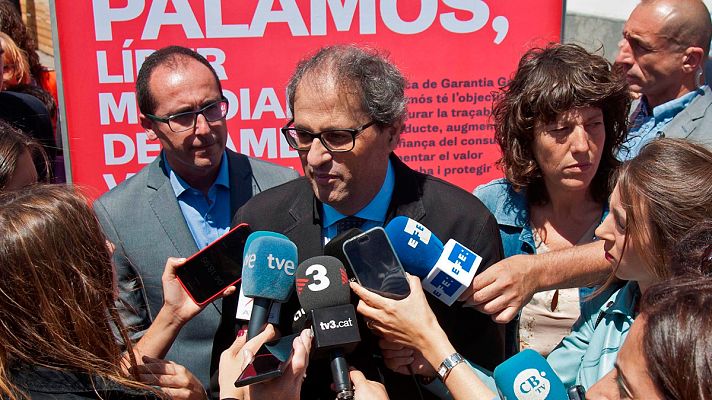 Telediario 1 - Torra ve una "buena noticia" su reunión con Sánchez