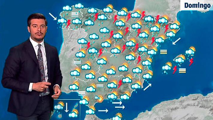 El tiempo - Cielos nubosos con probabilidad de lluvias en gran parte de España