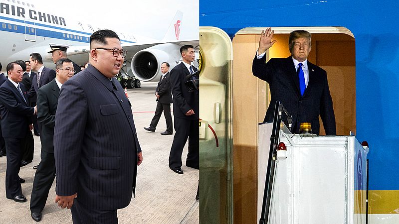 Kim Jong-un y Donald Trump llegan a Singapur para "una cumbre histórica"