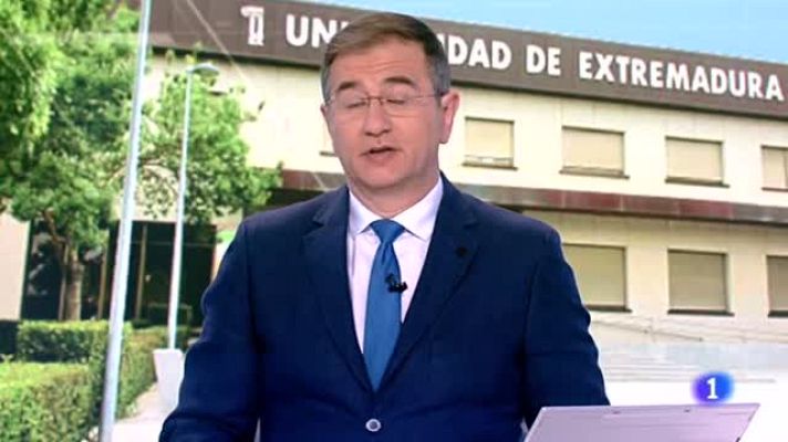 Telediario 1 - Los alumnos extremeños vuelven a las bibliotecas para repetir las pruebas de selectividad