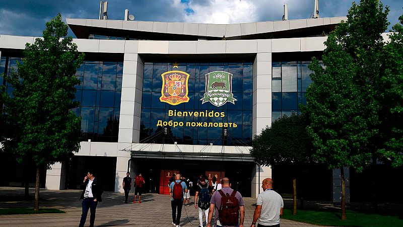 Así es el 'cuartel' de la Roja en Krasnodar por dentro