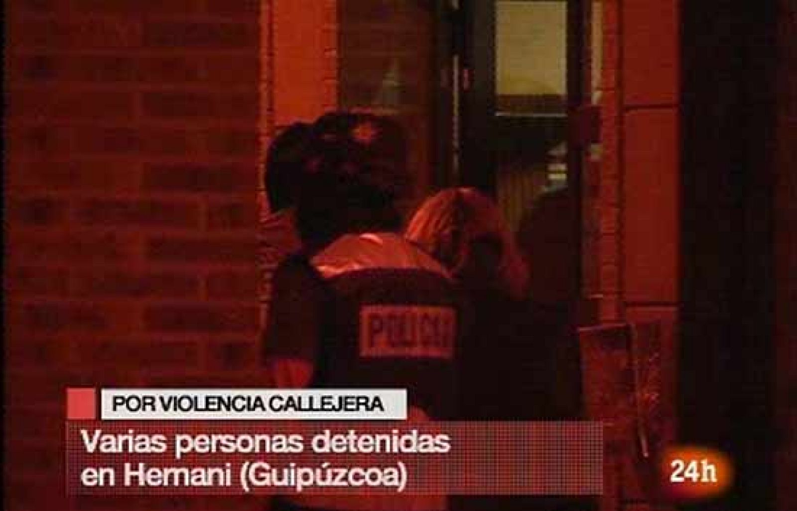 Detenidos ocho jóvenes en Guipúzcoa por violencia callejera | Ver