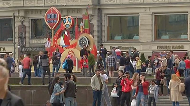 La Plaza Roja se prepara para la inauguración del Mundial | Ver