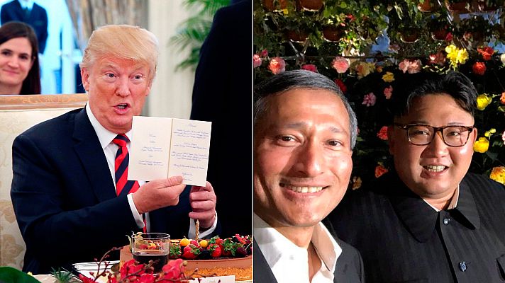 Telediario 1 - Trump y Kim apuran en Singapur las últimas horas antes de su histórico encuentro