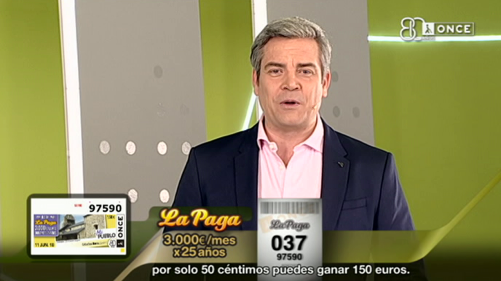 Sorteo ONCE - 11/06/18 - ver hora