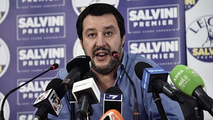Telediario 1 - División en Italia por el plan migratorio de Salvini