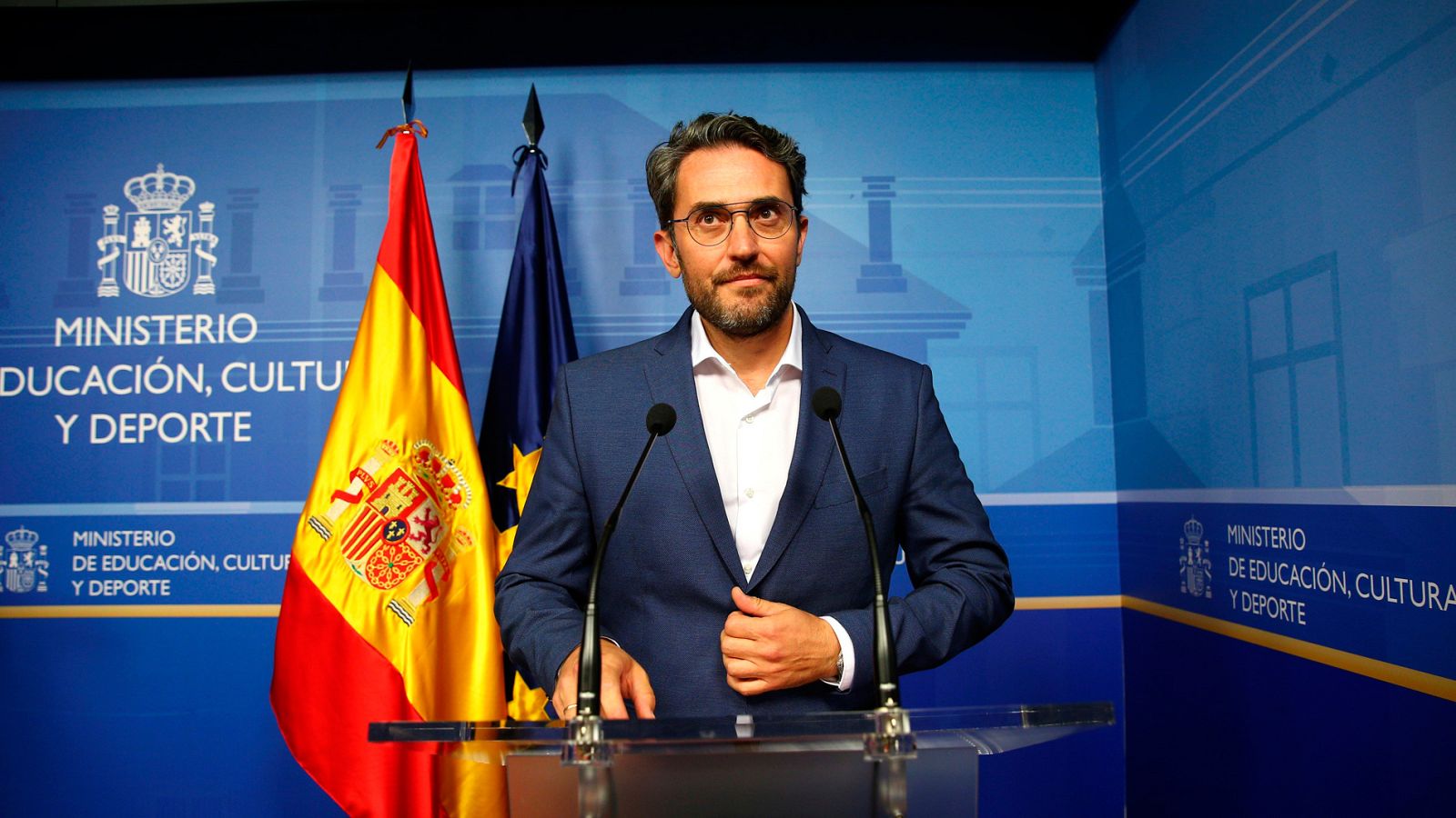 El ministro de Cultura y Deporte, Màxim Huerta, anuncia su dimisión en el palacio de la Moncloa