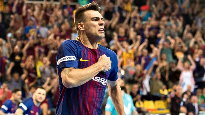  - El FC Barcelona Lassa se impone a Movistar Inter y fuerza el cuarto partido (3-2)