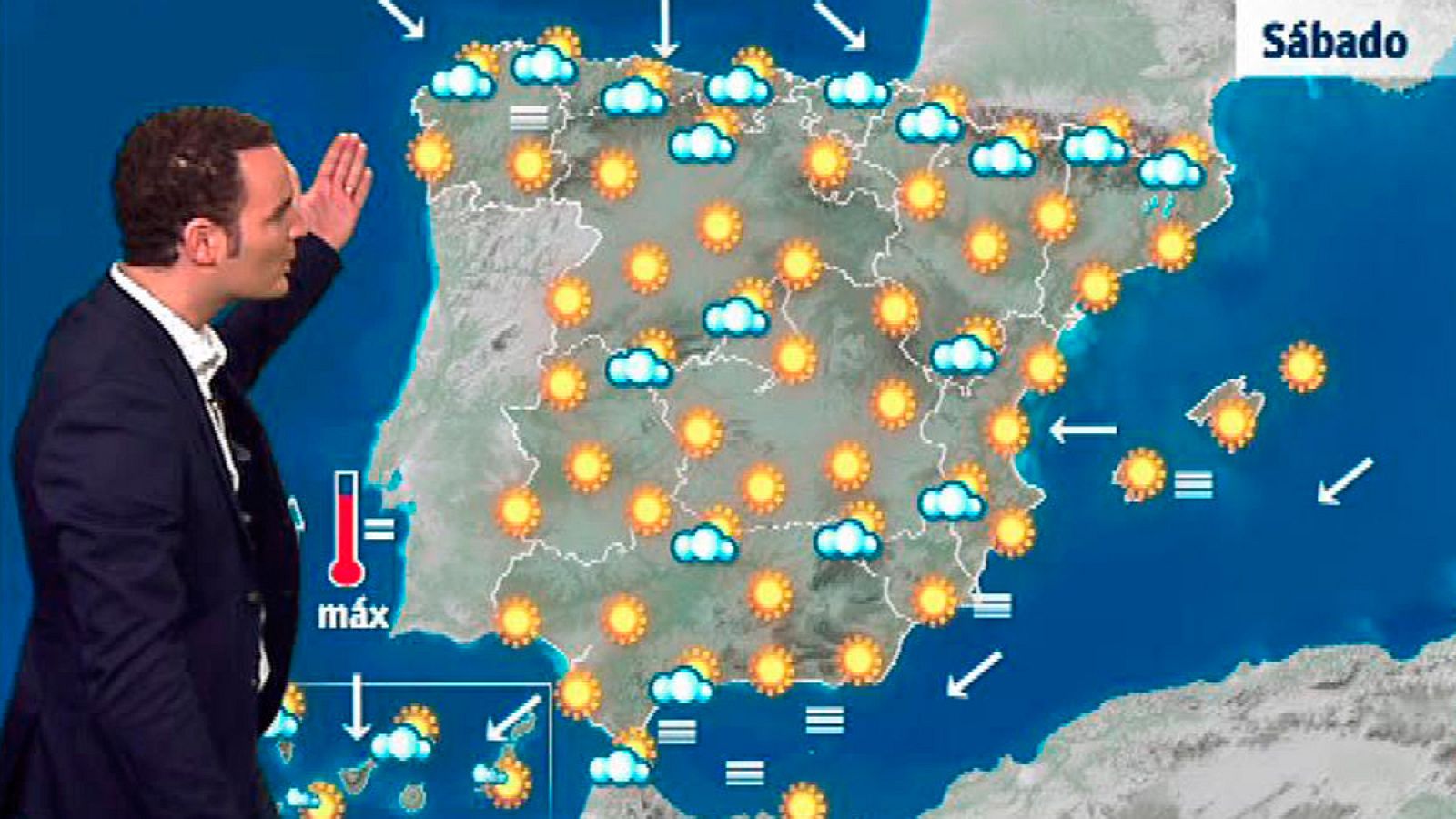 Estabilidad en toda España con temperaturas altas en el centro y sur