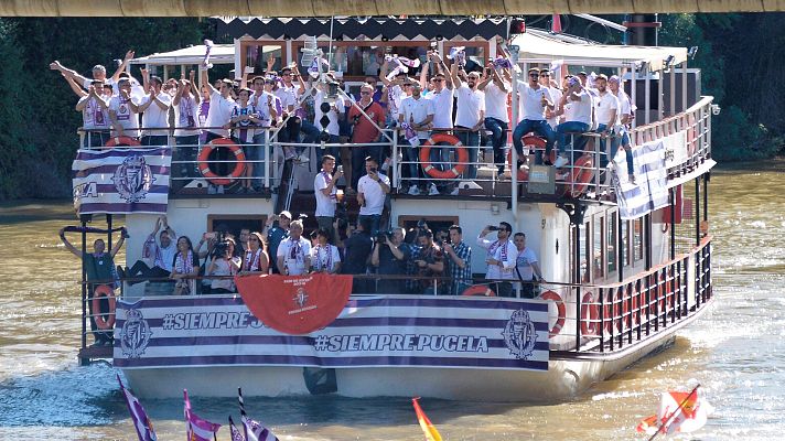 Telediario 1 - Valladolid se vuelca celebrando el ascenso de su equipo a Primera