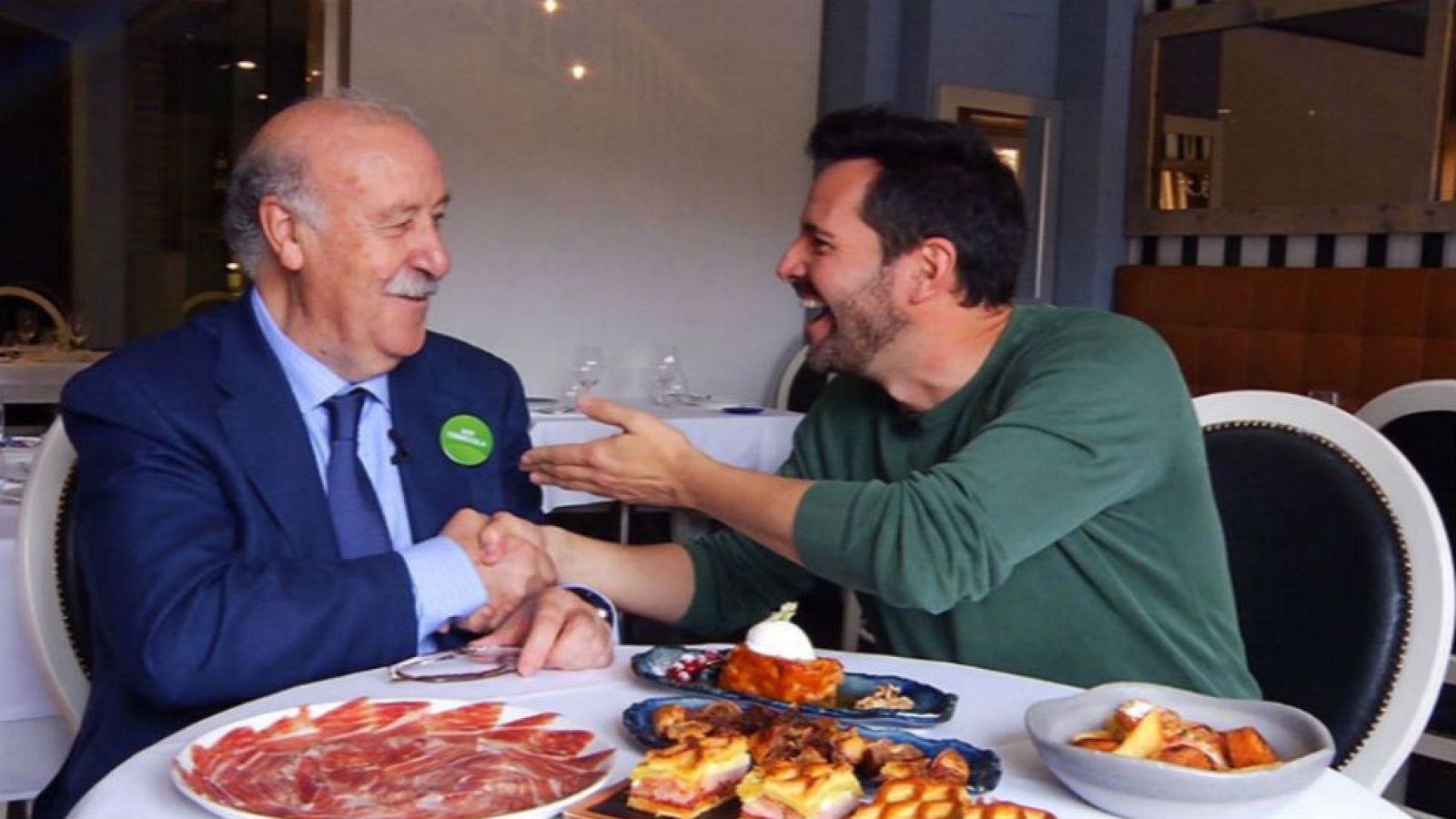 Con Vicente del Bosque en Salamanca