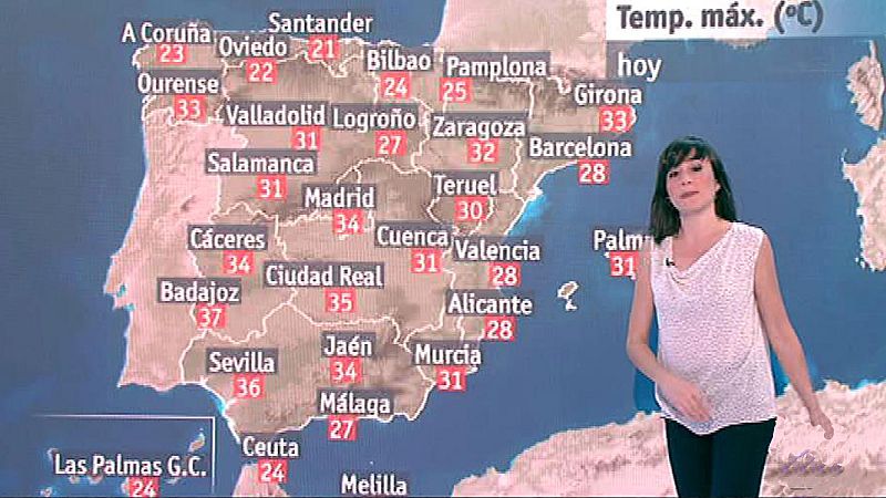 Subida de temperaturas en el centro y el norte