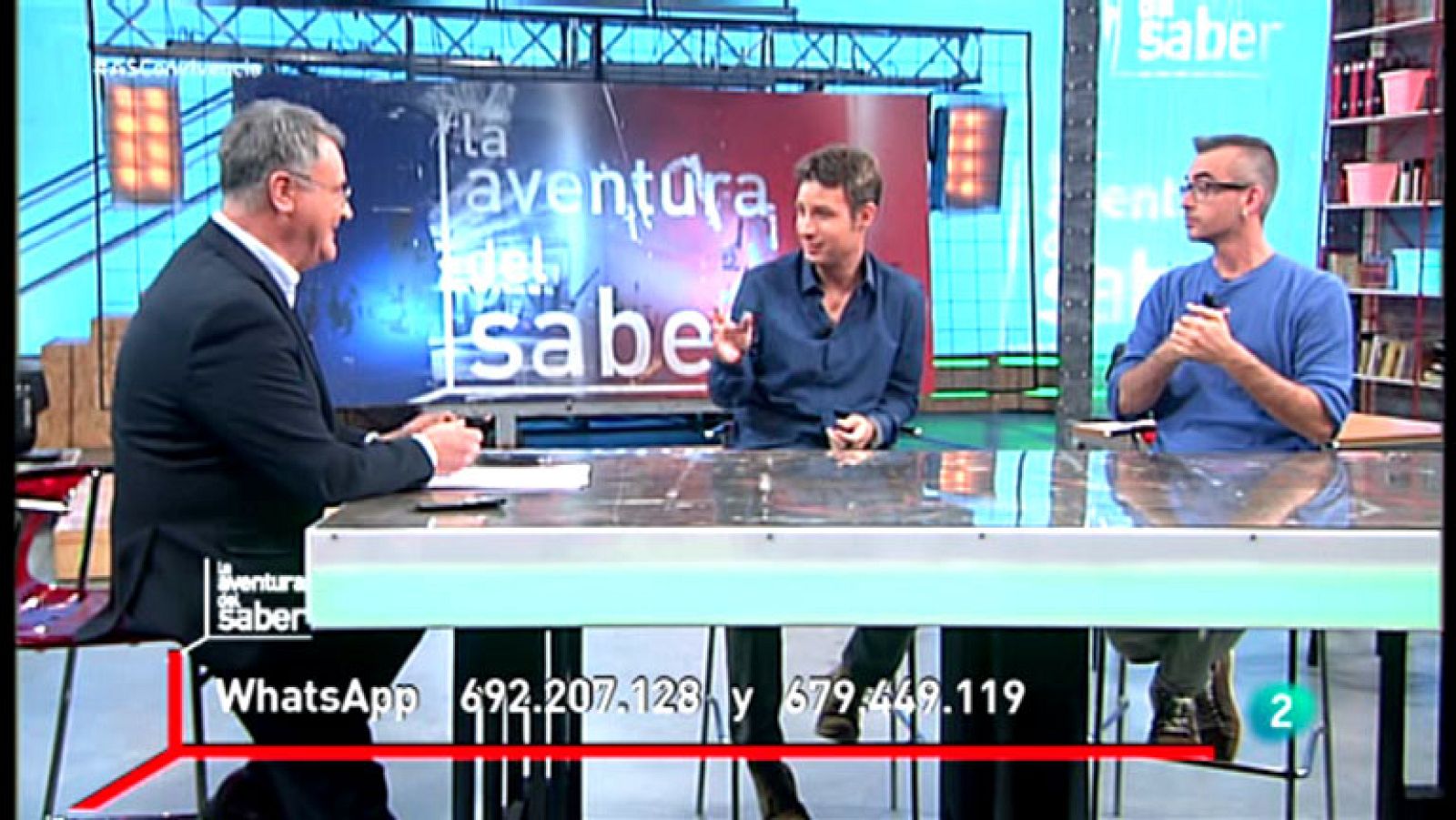 La aventura del Saber. TVE. Los psicólogos Alfredo García Gárate y Guillermo Blázquez, responden a consultas.