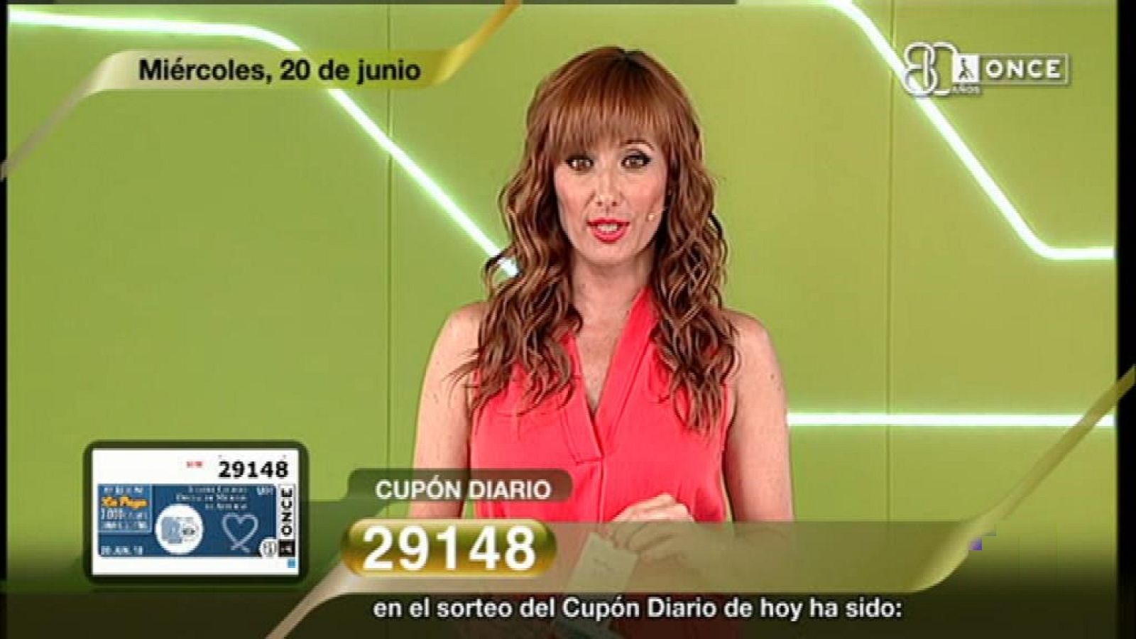 Sorteo ONCE - 20/06/18 - ver ahora