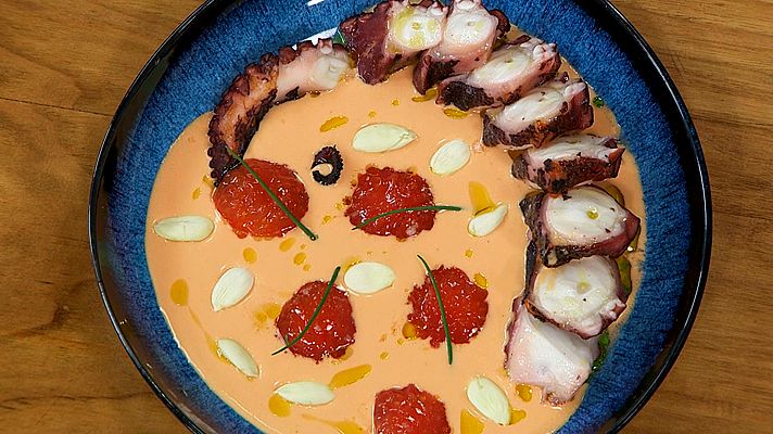 RTVE Cocina - Ajoblanco con pulpo a la brasa