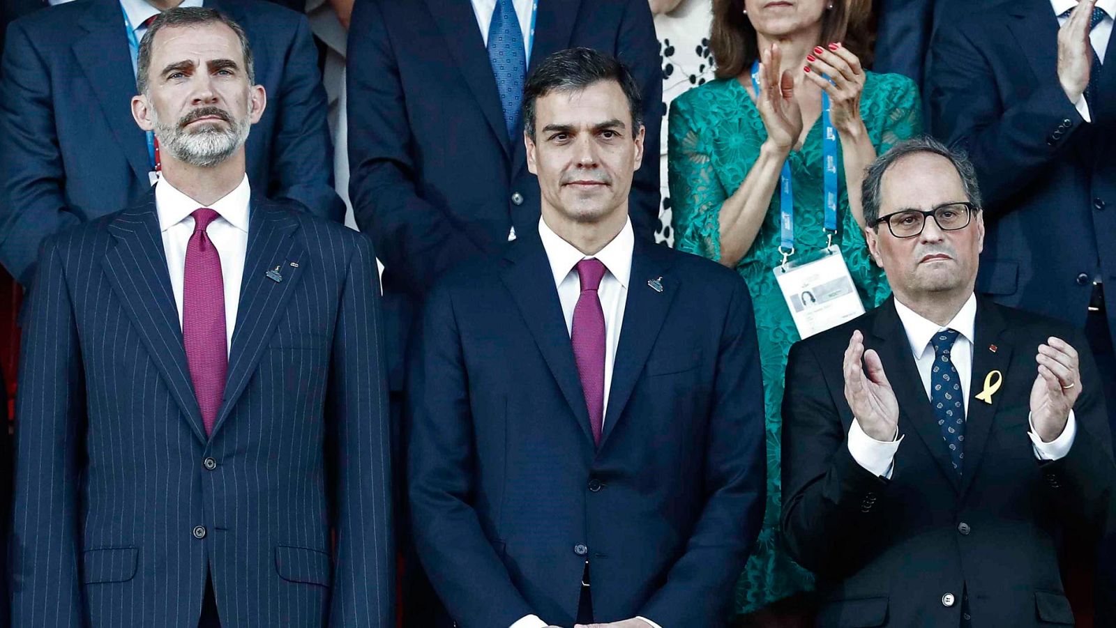 Tarragona 2018. Frialdad entre el Rey y Torra en la inauguración de los Juegos Mediterráneos | Ver