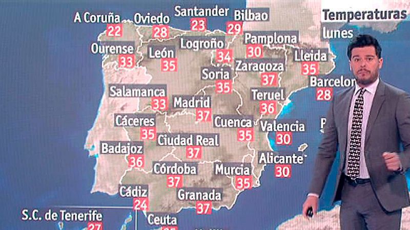 Se mantiene el calor intenso en el interior a pesar de que aumenta la inestabilidad