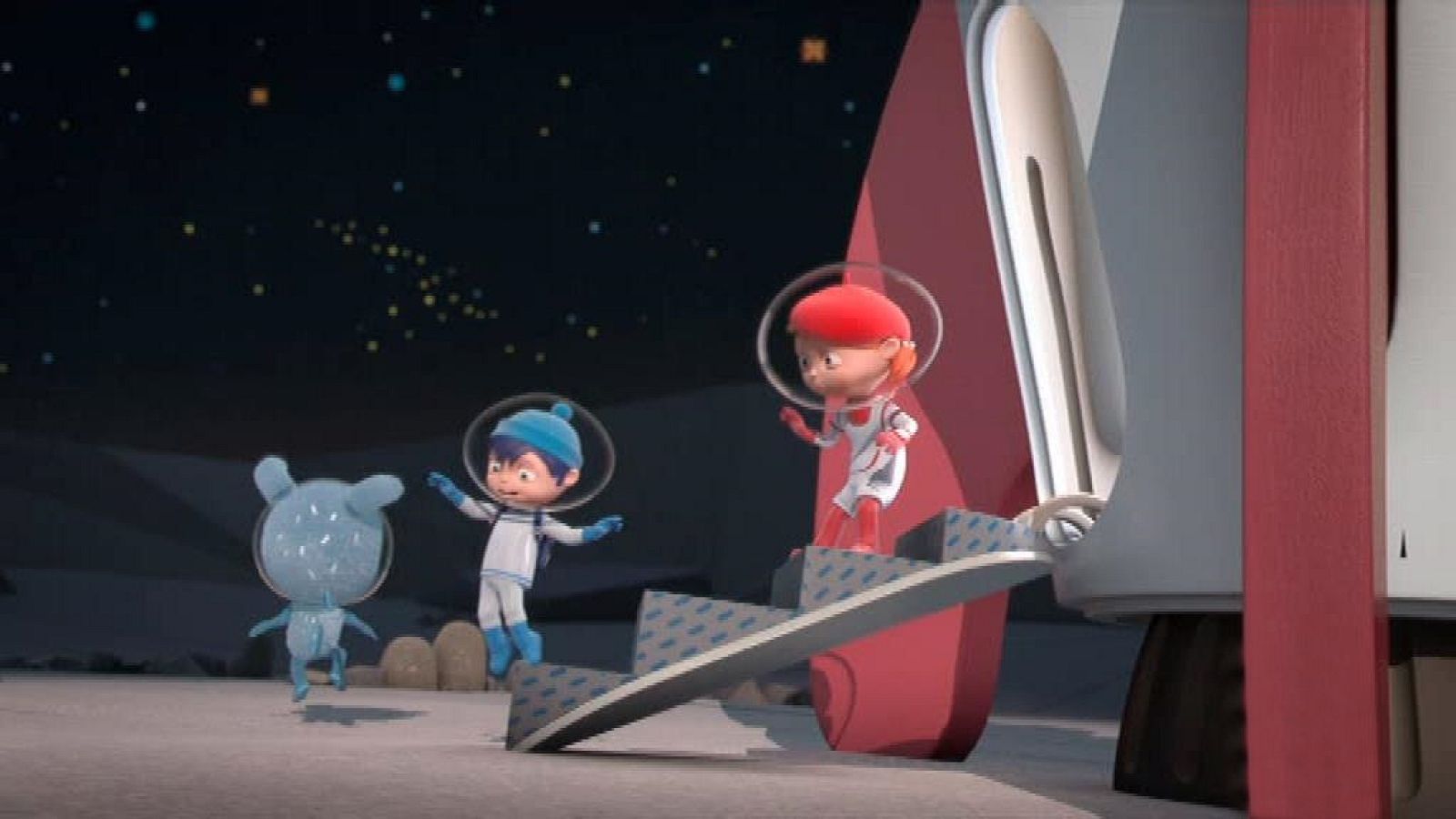 Aterrizaje en la luna - Messy va a Okido | Ver