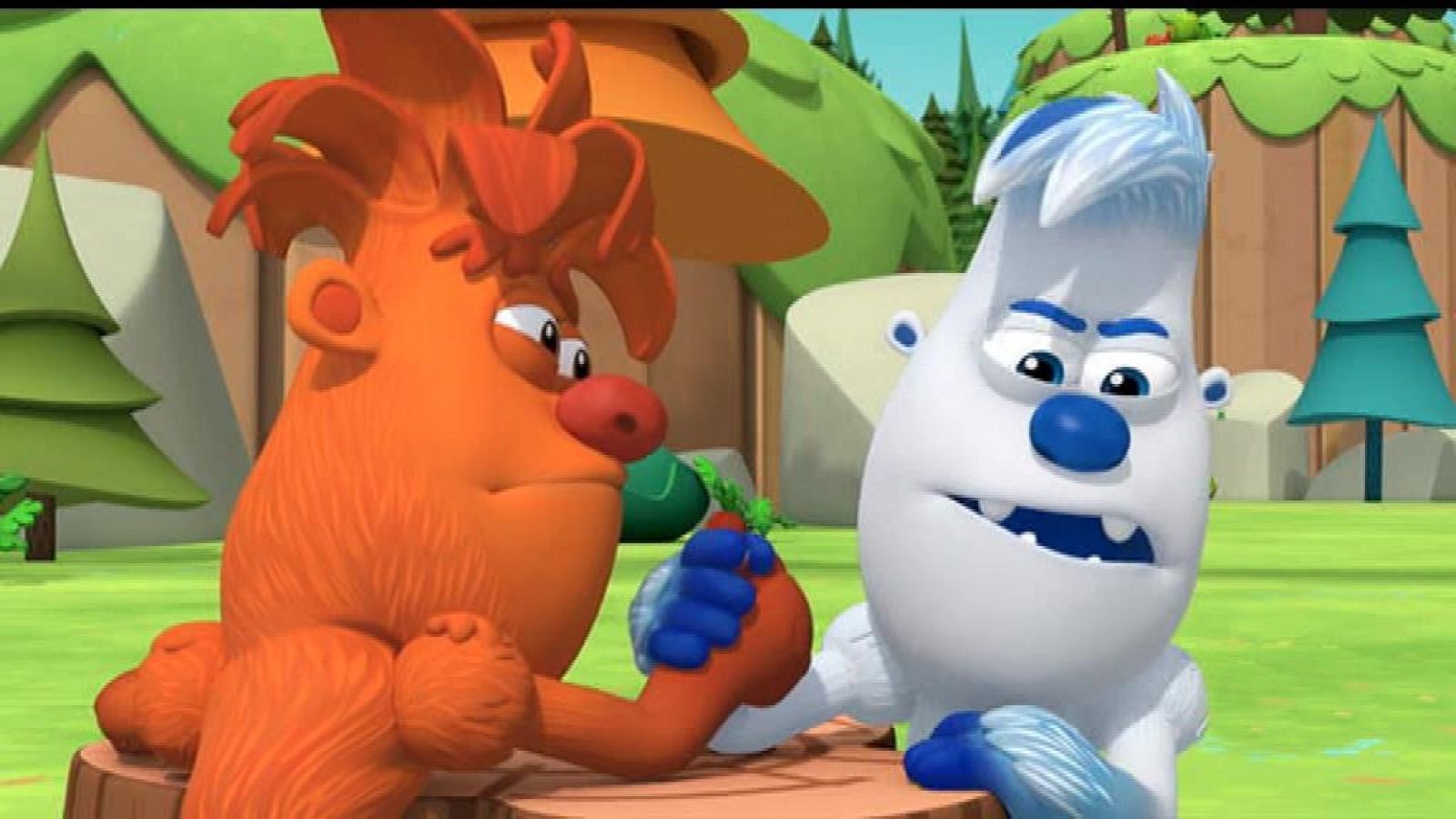 Desafío de fuerza entre yetis en Big Sky Park - Ranger Rob | Ver